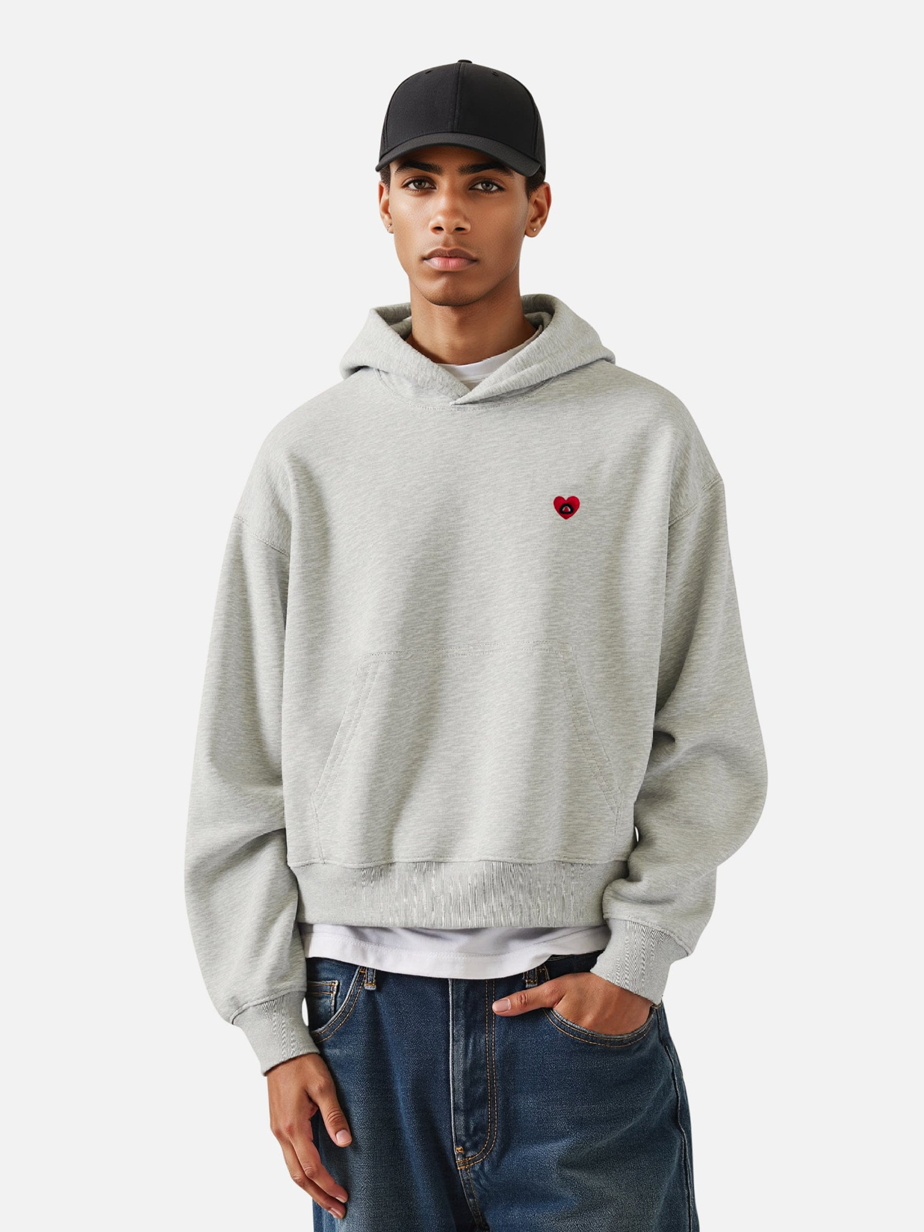 Aelfric Eden Solid Boxy Pullover V302 Hoodie - Image 2