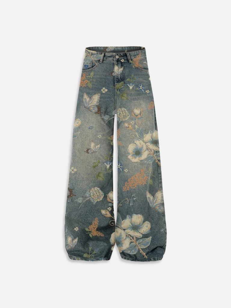Aelfric Eden Floral Baaggy Jeans