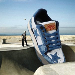 Starry Climb Stars Casual All-Match Denim Skate Shoes