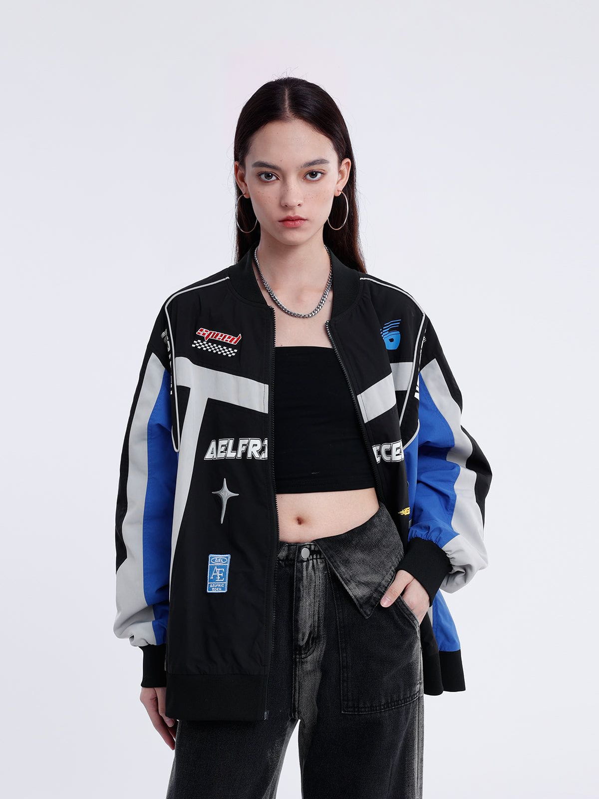 Aelfric Eden Color Block Racing Coat - Image 2