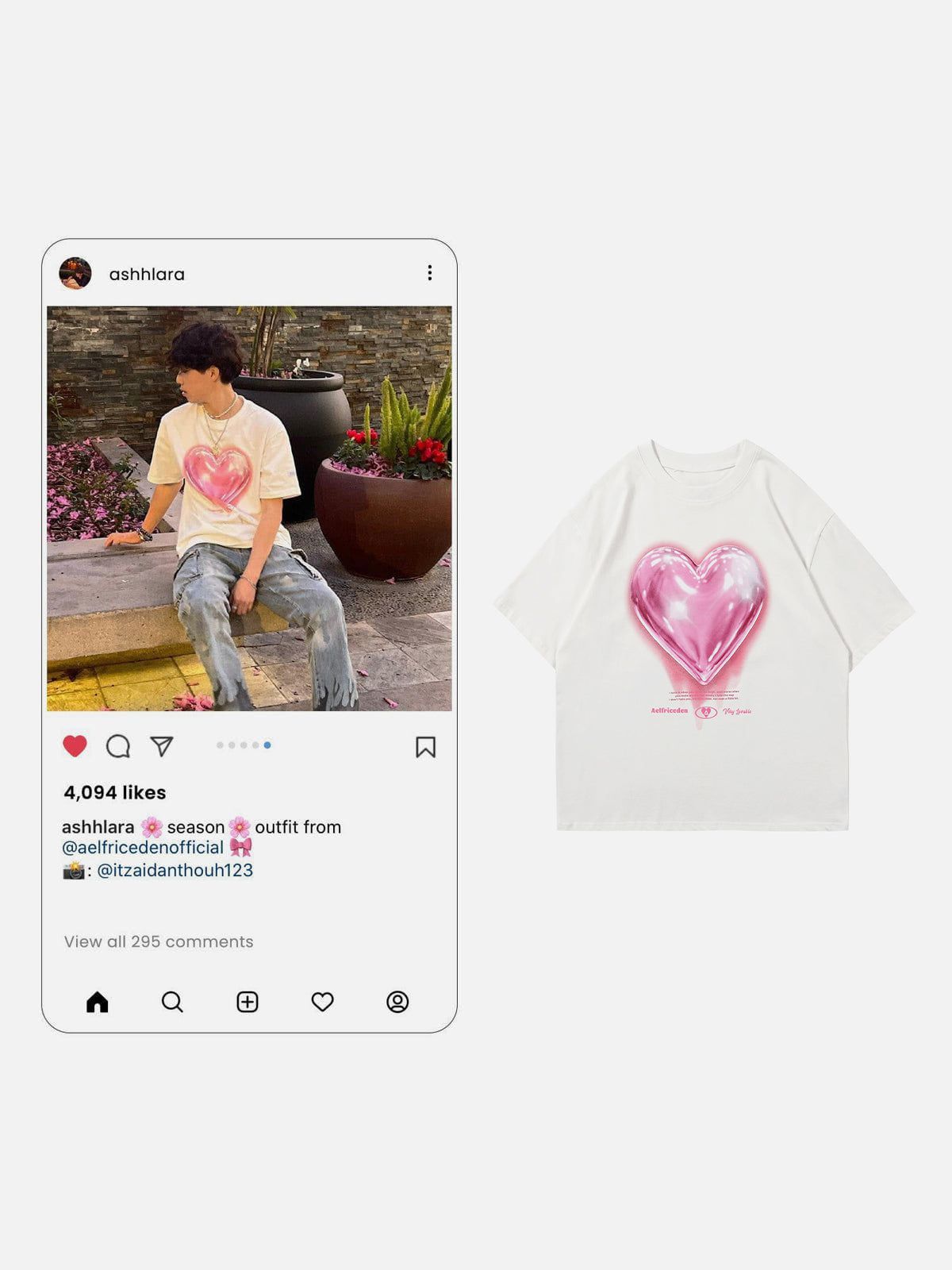 Aelfric Eden Love Balloon Graphic Tee - Image 8