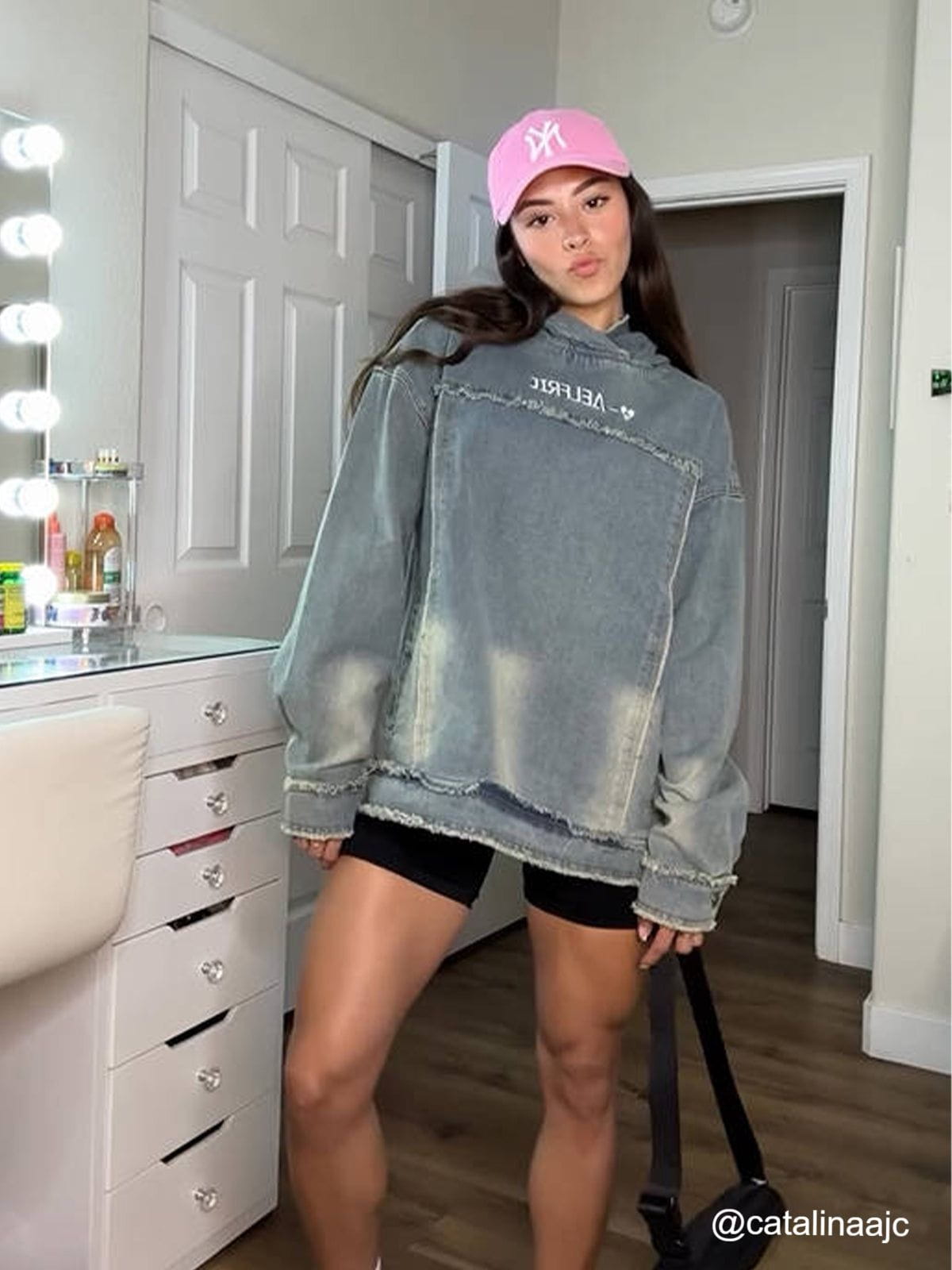 Aelfric Eden Denim Washed Hoodie - Image 9