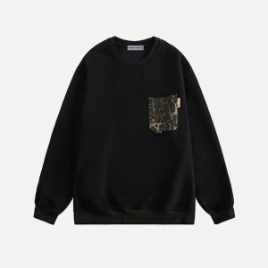 Aelfric Eden Leopard Graphic Pocket Sweatshirt
