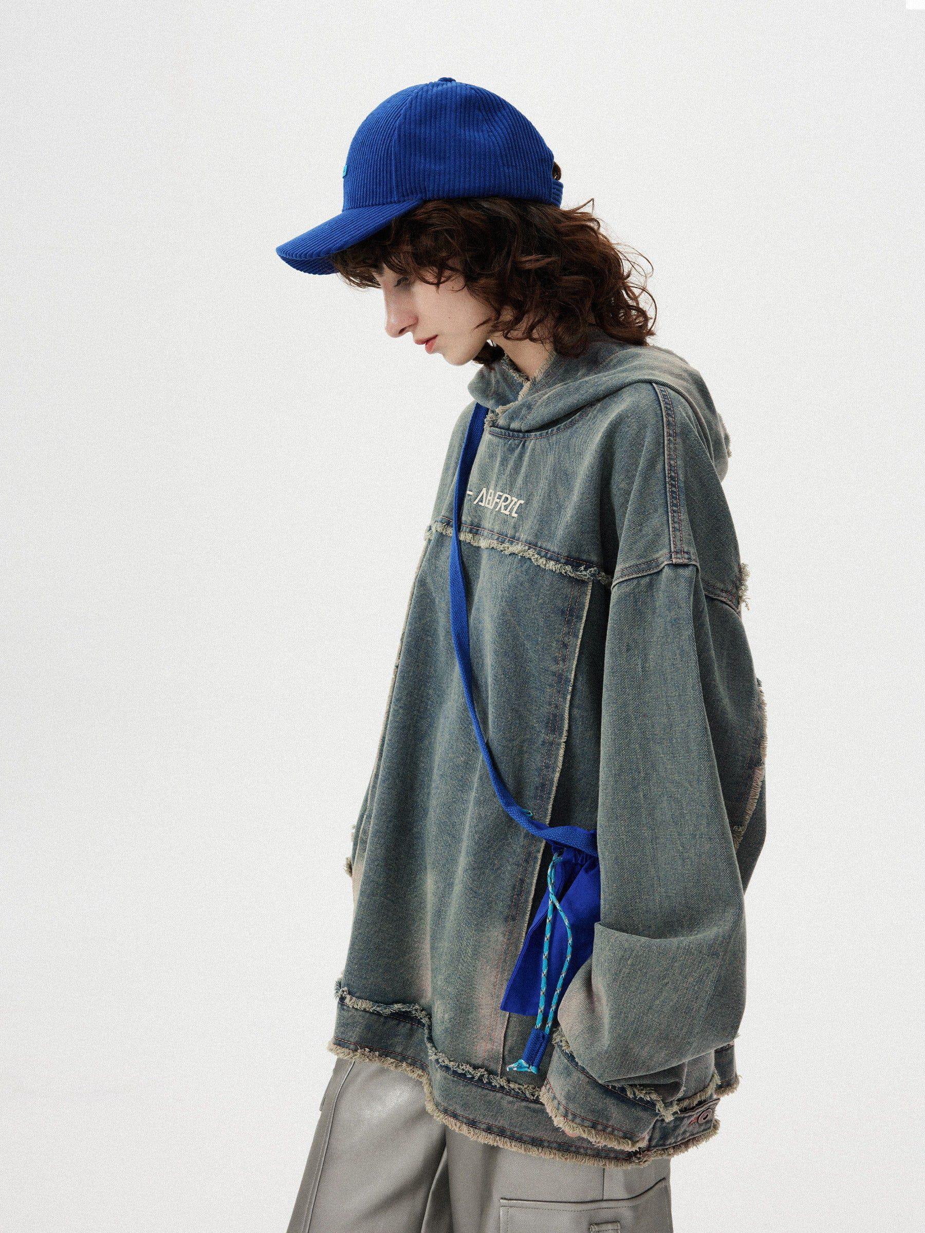 Aelfric Eden Denim Washed Hoodie - Image 7