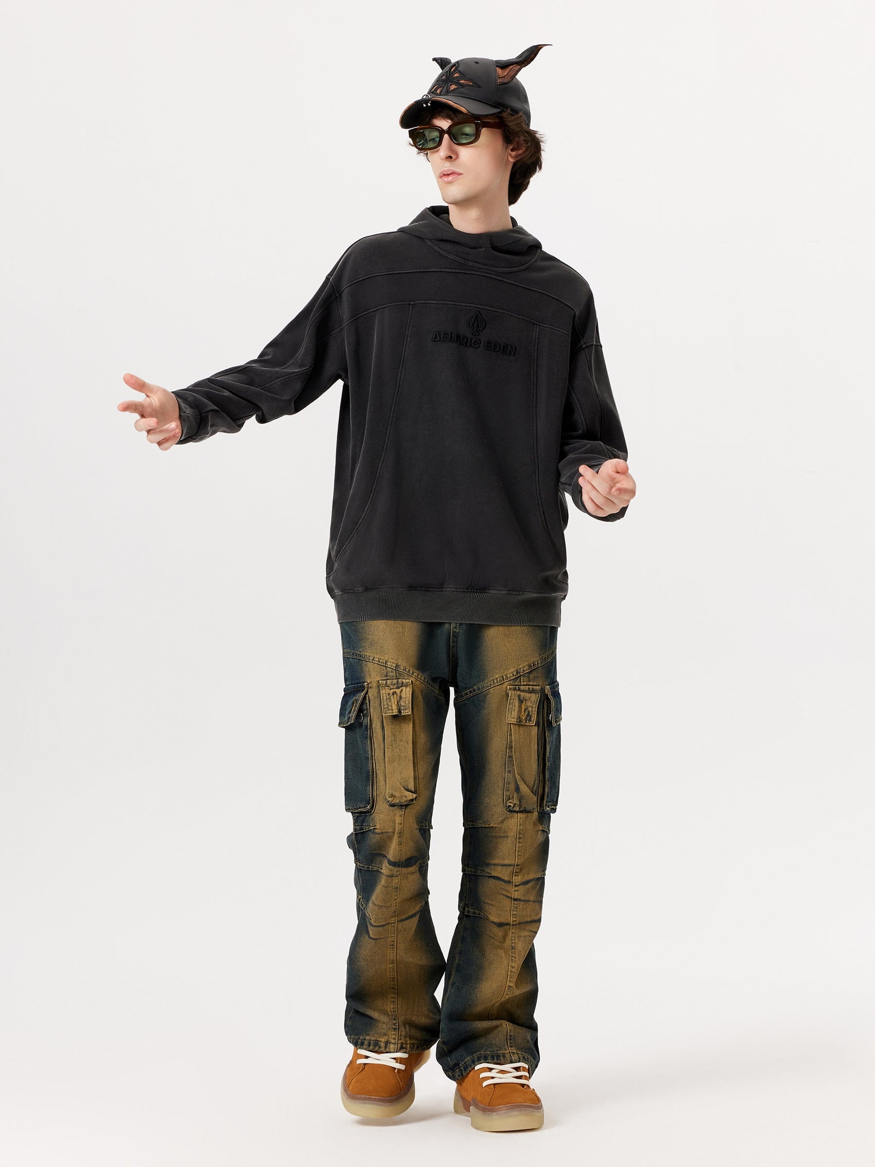 Aelfric Eden Ace of Spades Washed Pullover Hoodie - Image 9