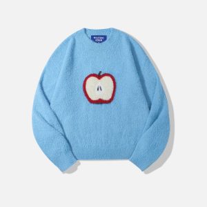 Aelfric Eden Apple Graphic Cropped Sweater