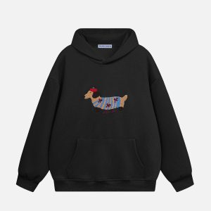 Aelfric Eden Cartoon Dachshund Hoodie