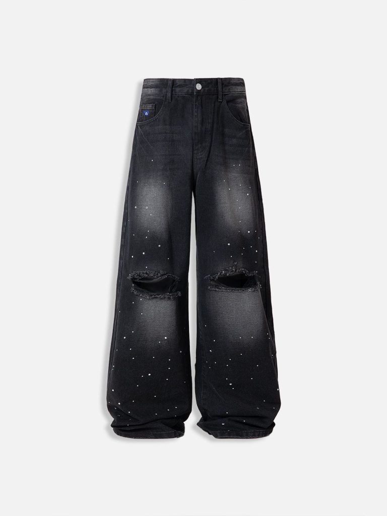 Aelfric Eden Rhinestone Baaggy Jeans