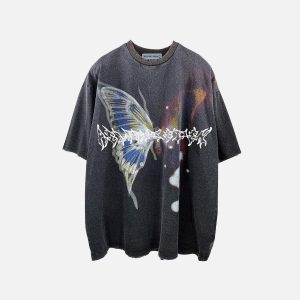 Aelfric Eden Irregular Butterfly Graphic Tee