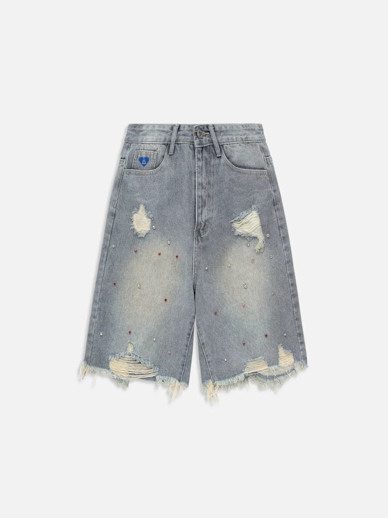Aelfric Eden Rhinestone Application Jorts