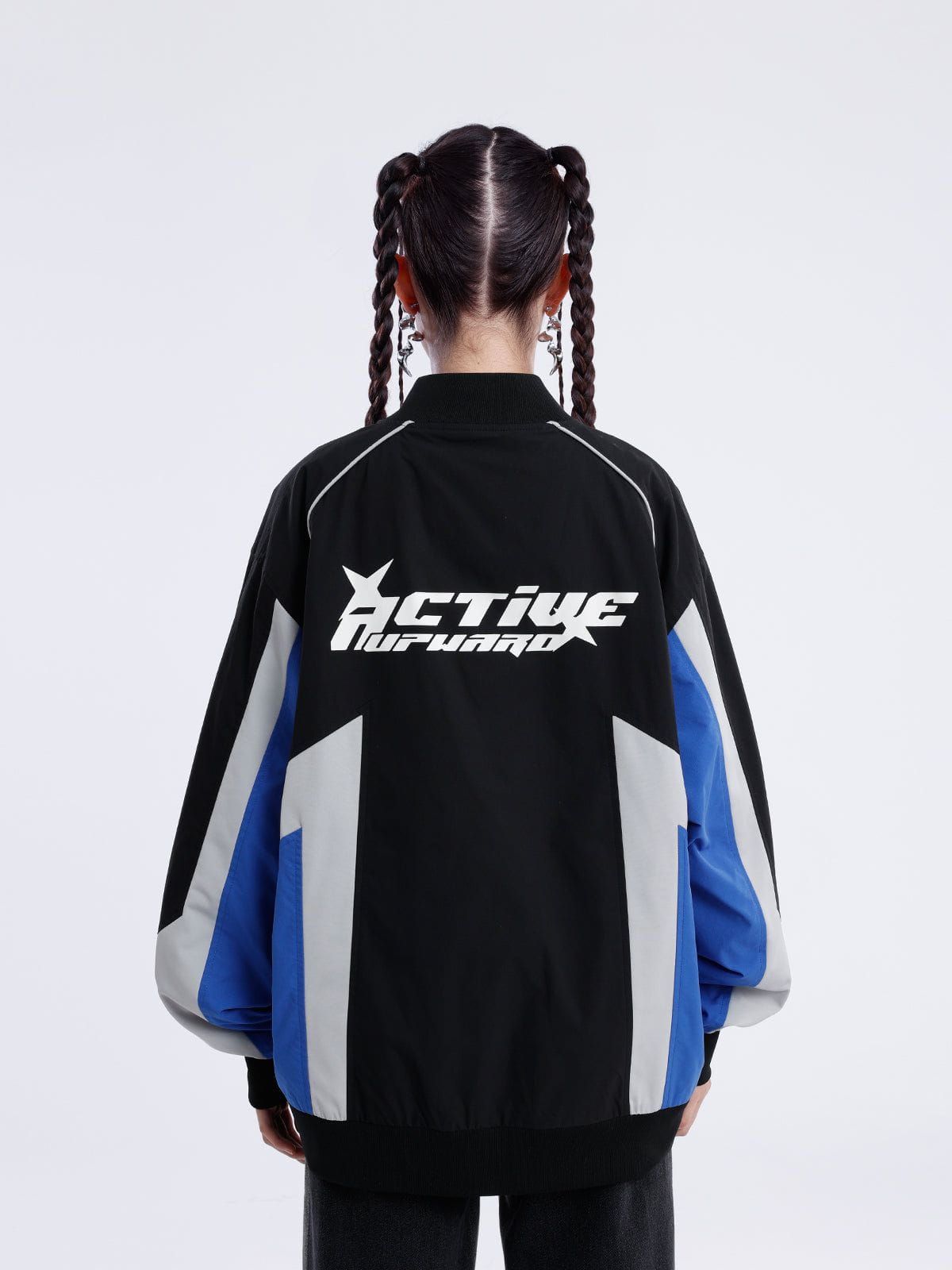 Aelfric Eden Color Block Racing Coat - Image 5