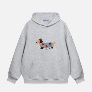 Aelfric Eden Cartoon Dachshund Hoodie