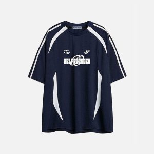 Aelfric Eden Contrast Color Stripe Soccer Jersey
