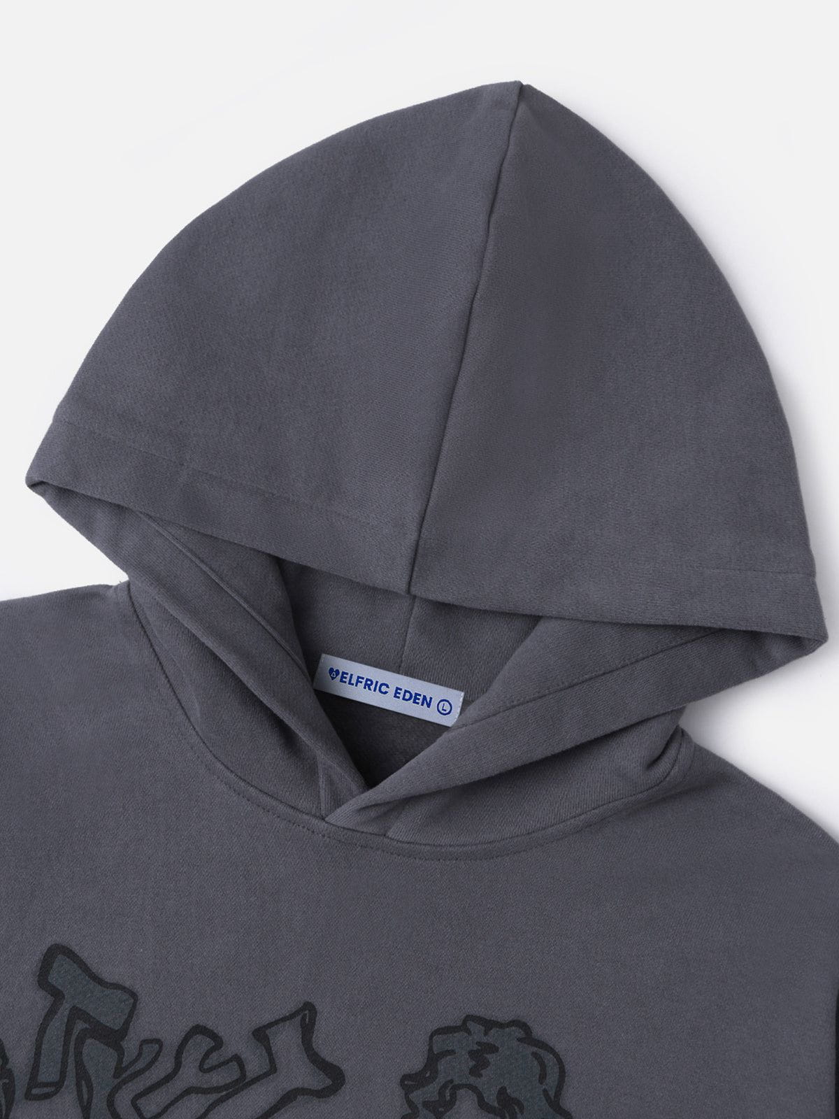 Aelfric Eden Cartoon Line Character Graphic Hoodie - Image 14