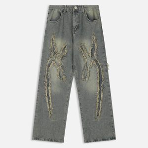 Aelfric Eden Washed Fringe Jeans