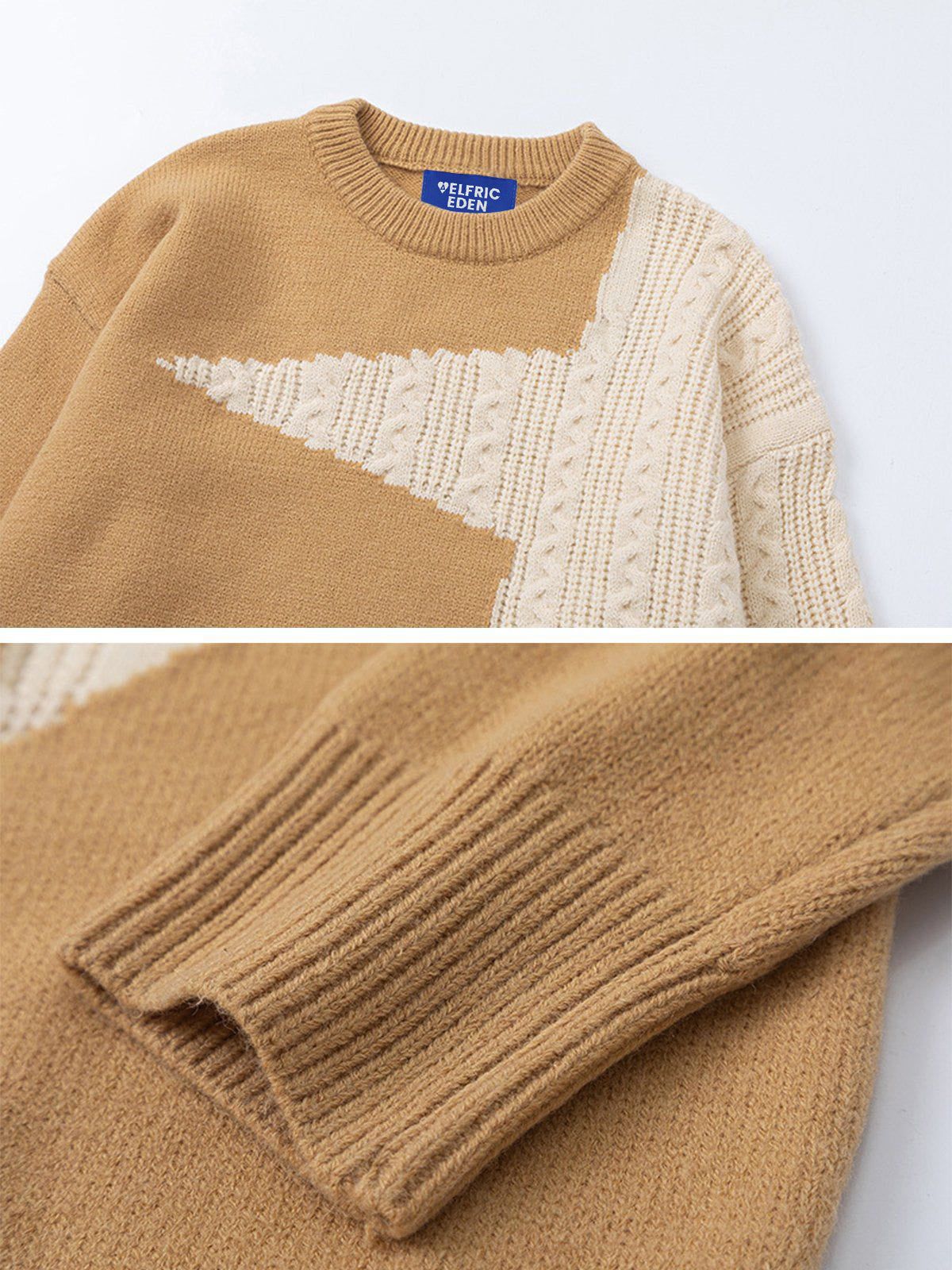 Aelfric Eden Star Patchwork Sweater - Image 7