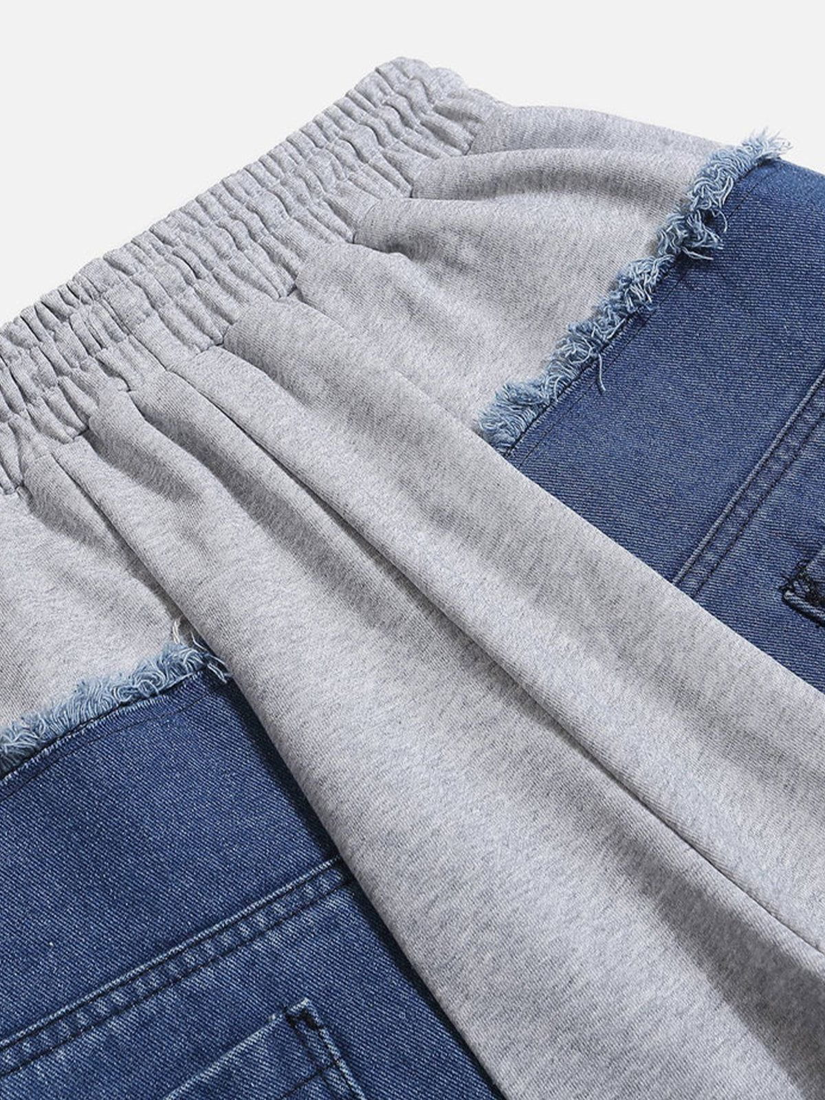 Aelfric Eden Denim Patchwork Sweatpants - Image 11
