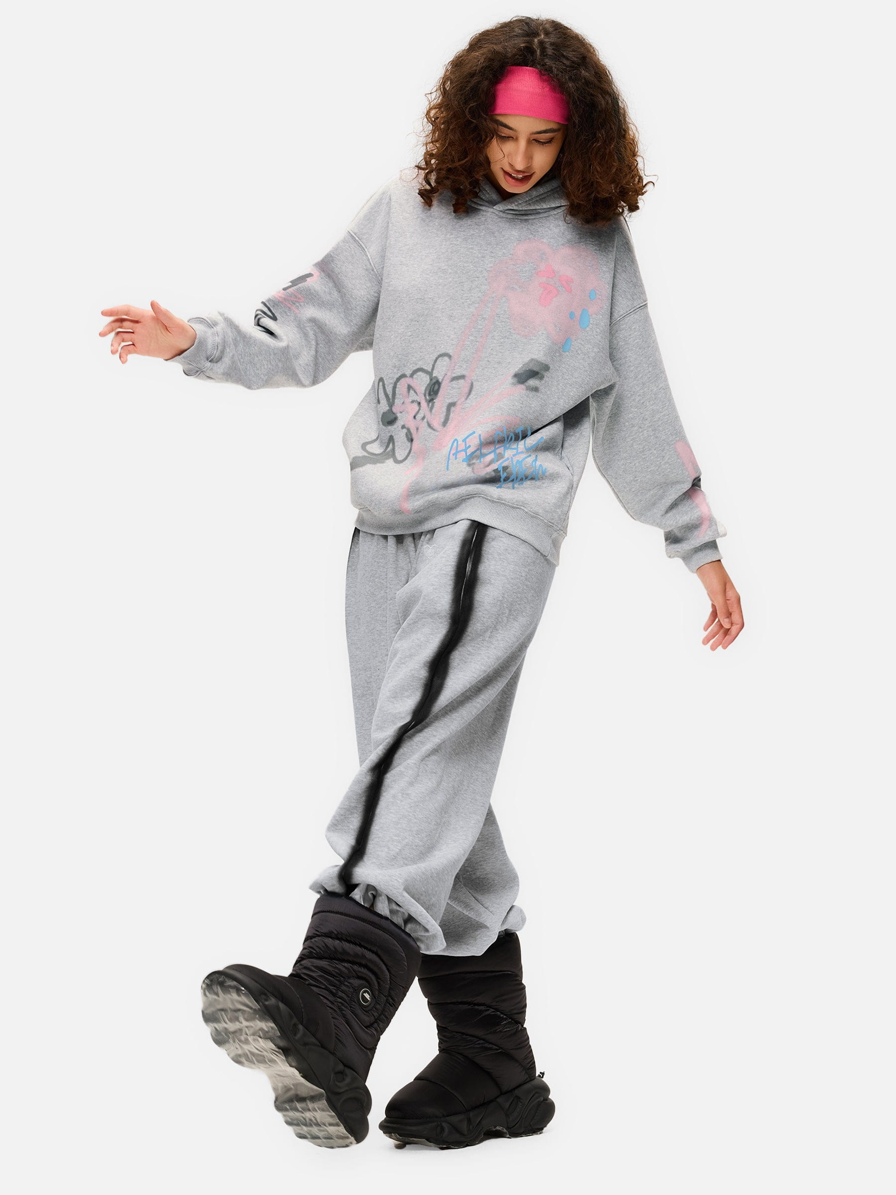 Aelfric Eden Cartoon Floral Graphic Hoodie - Image 5