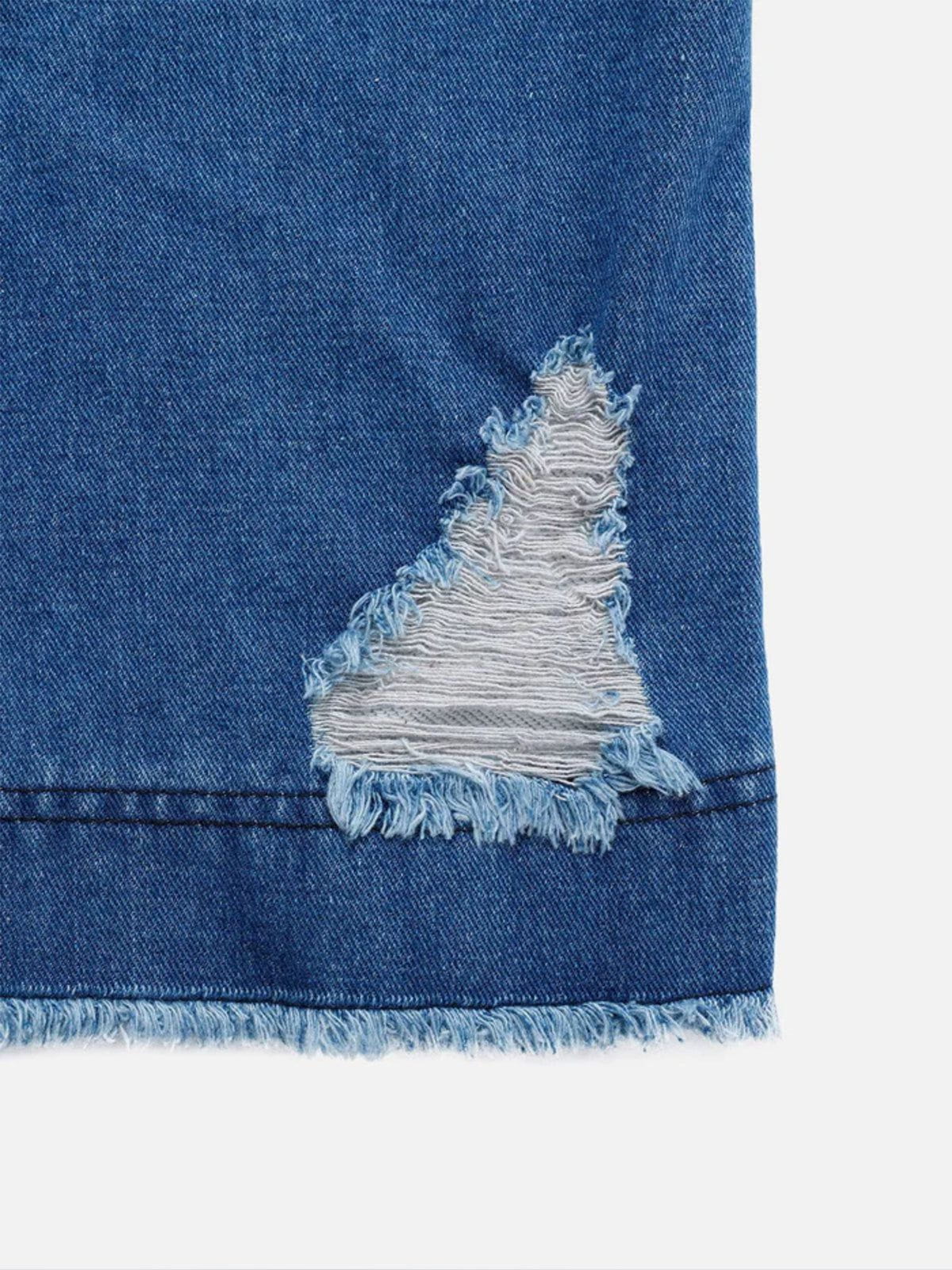 Aelfric Eden Denim Patchwork Sweatpants - Image 9