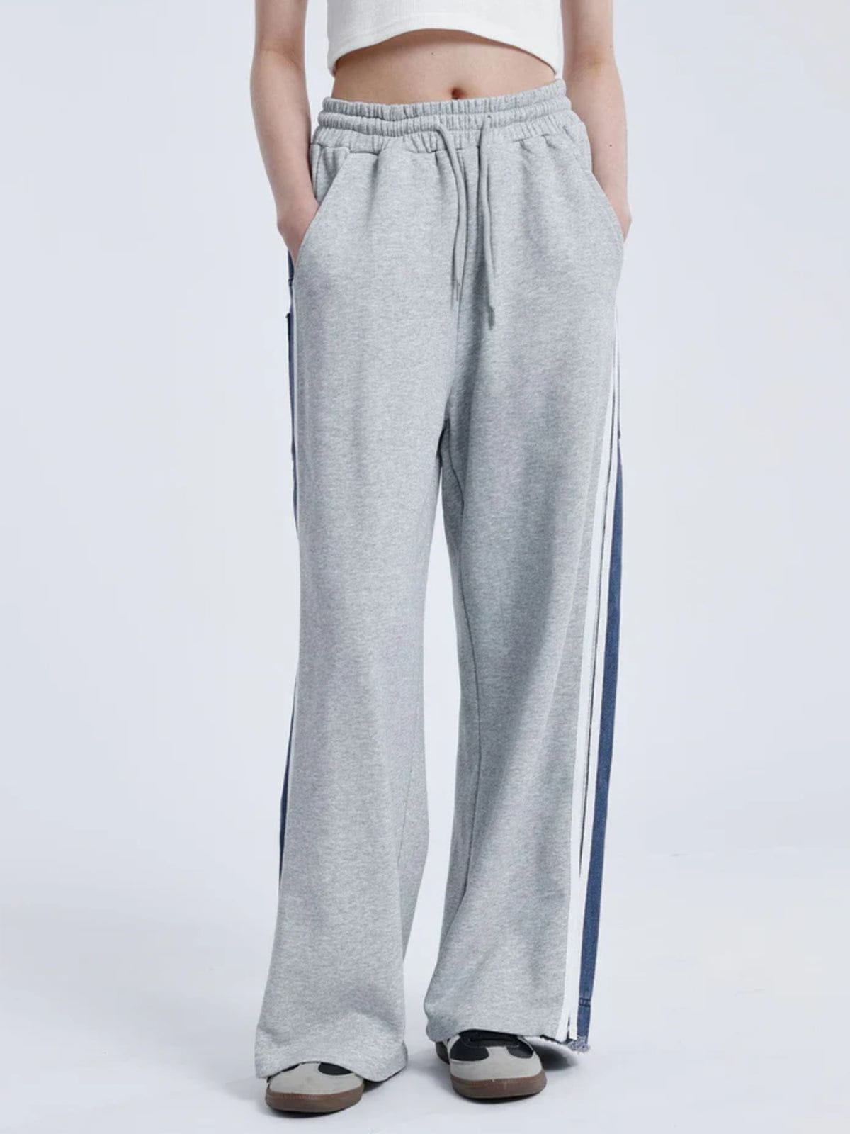 Aelfric Eden Denim Patchwork Sweatpants - Image 6
