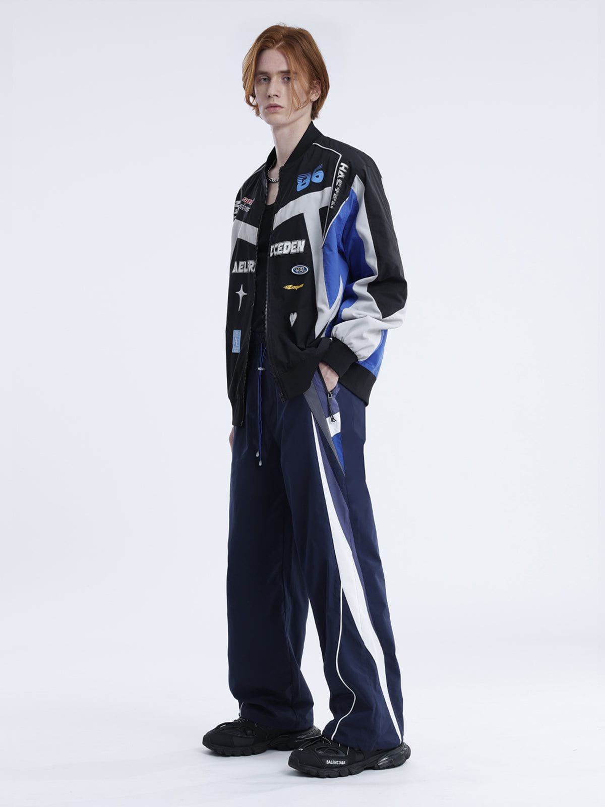 Aelfric Eden Color Block Racing Coat - Image 3