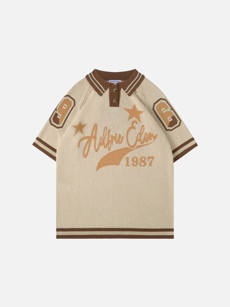Aelfric Eden Vintage Knit Polo Tee