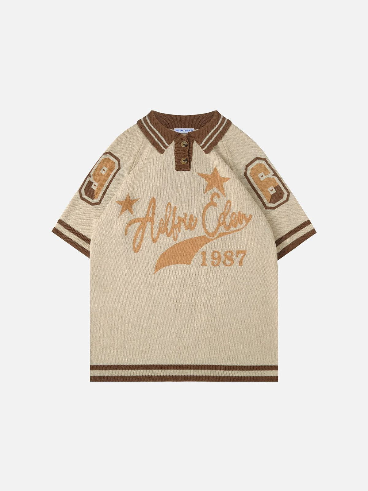 Aelfric Eden Vintage Knit Polo Tee