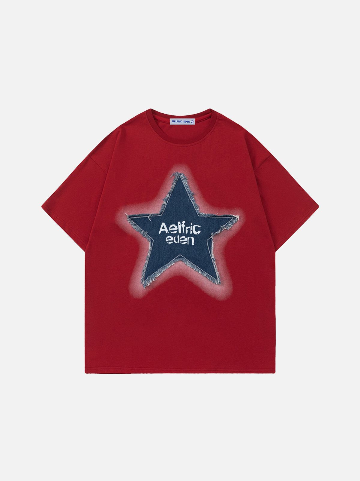 Aelfric Eden Denim Star Applique Tee - Image 2