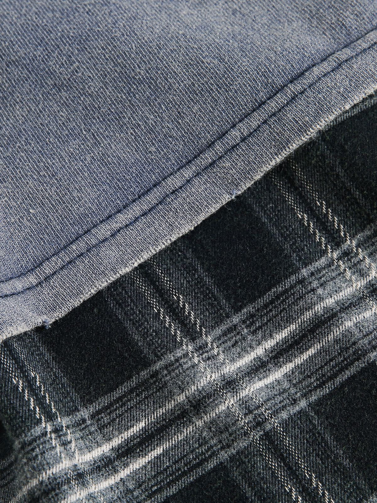 Aelfric Eden Plaid Layered Long Sleeve Tee - Image 8