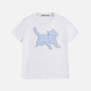 Aelfric Eden Plaid kitten Baby Tee