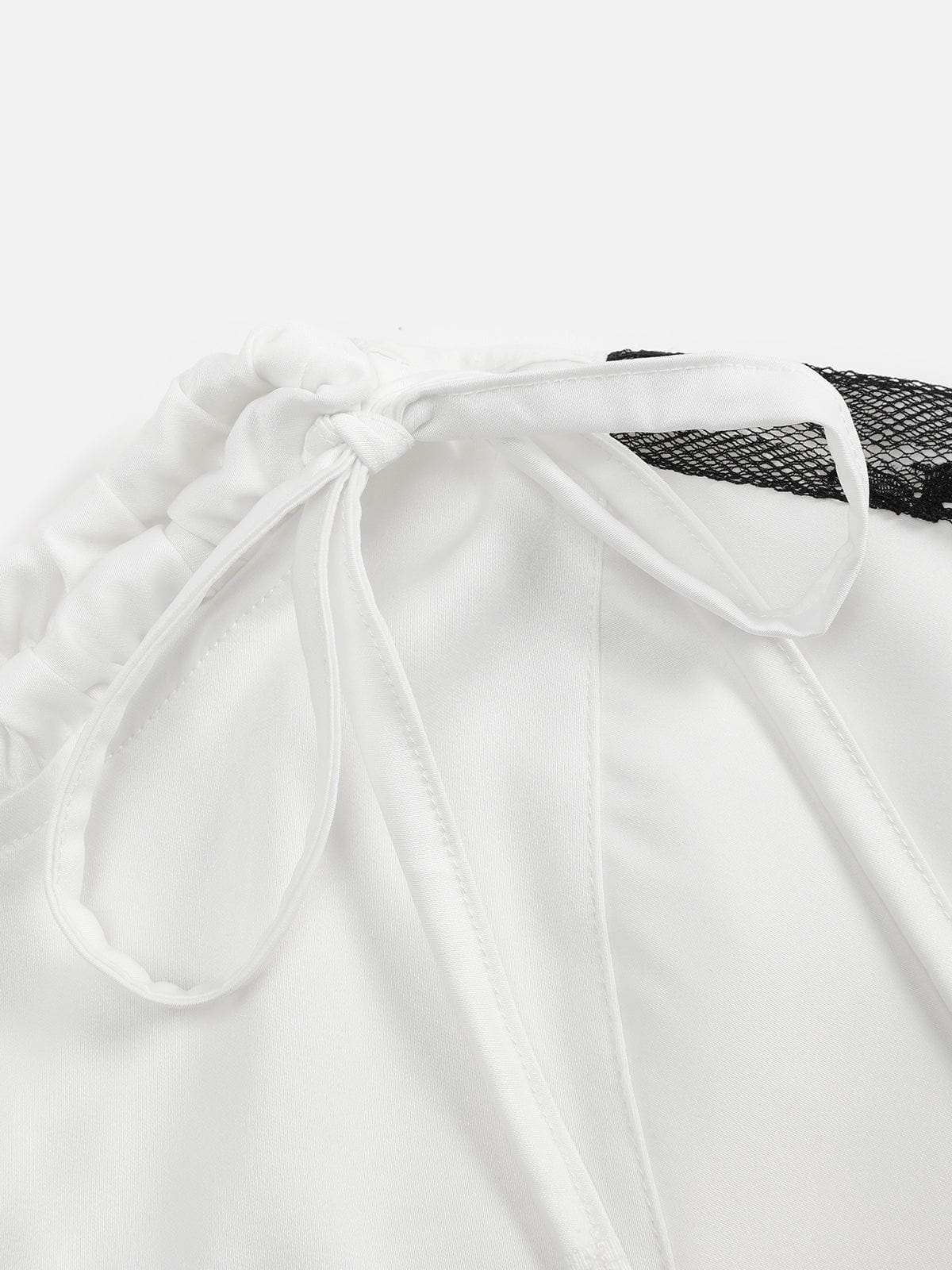 Aelfric Eden Lace Patchwork Off Shoulder Tee - Image 6