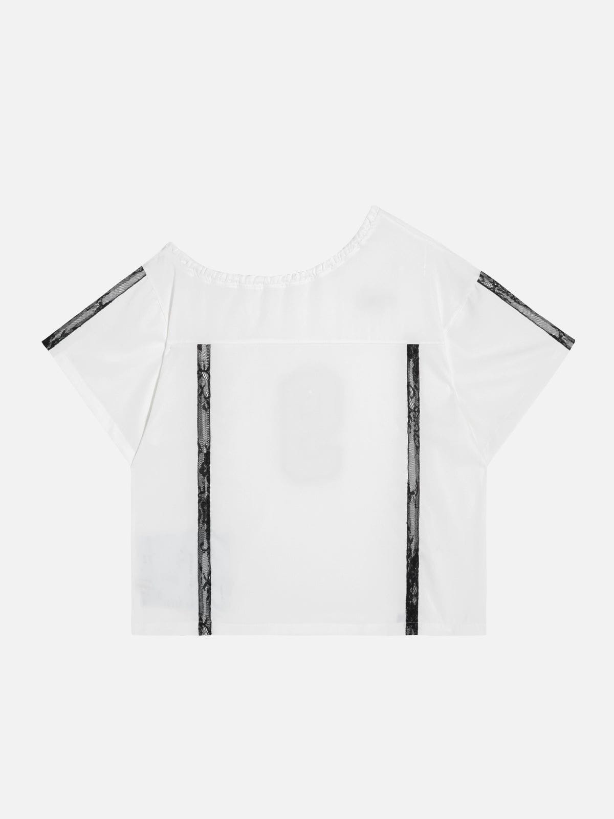 Aelfric Eden Lace Patchwork Off Shoulder Tee - Image 2