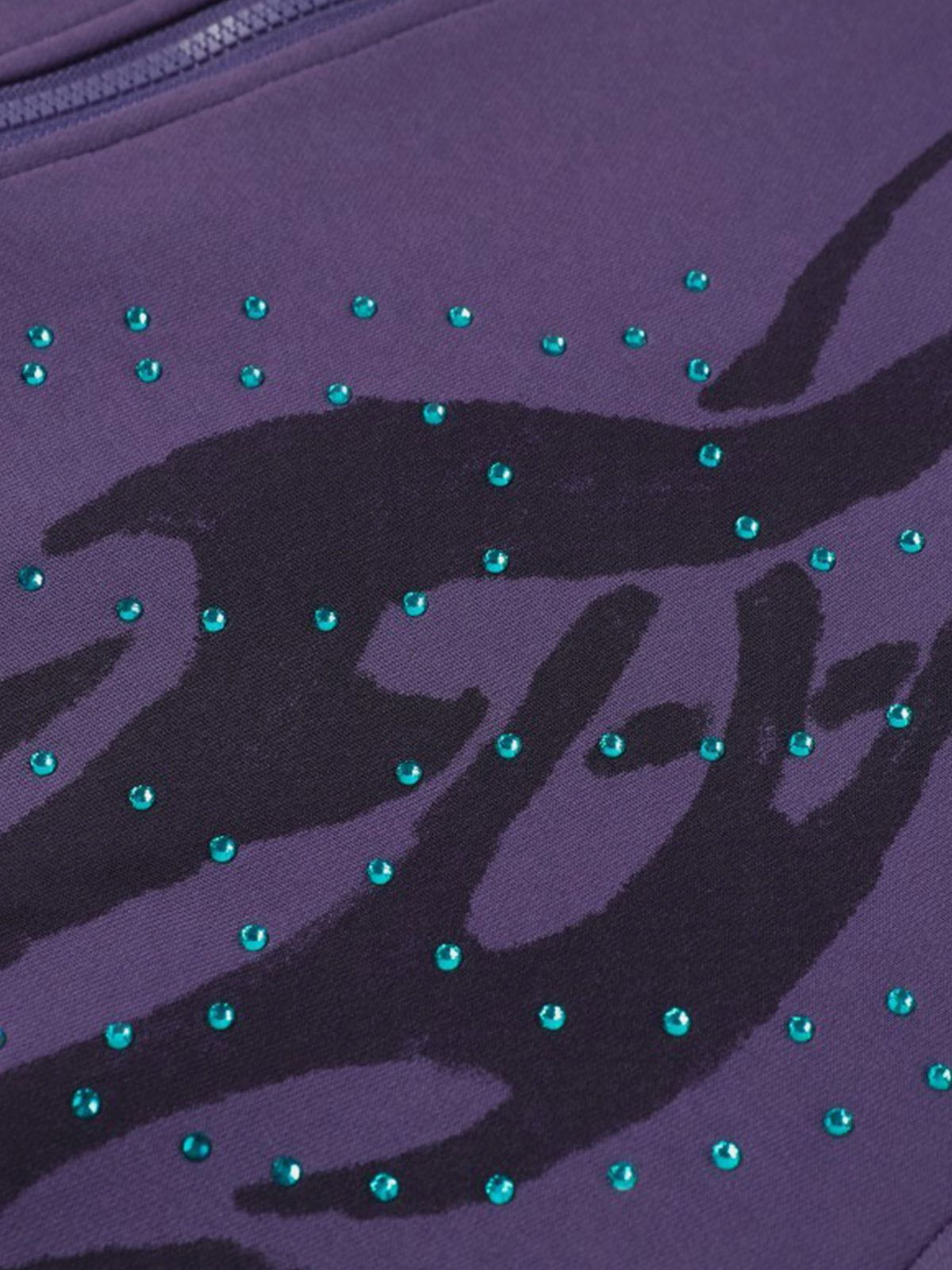 Aelfric Eden Calaite Flame Print Zip Up Hoodie - Image 4