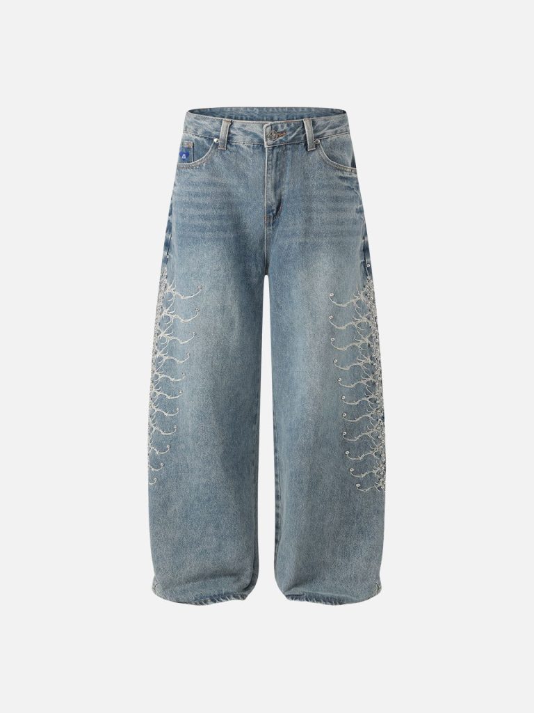 Aelfric Eden Rivet Embroidery Washed Jeans