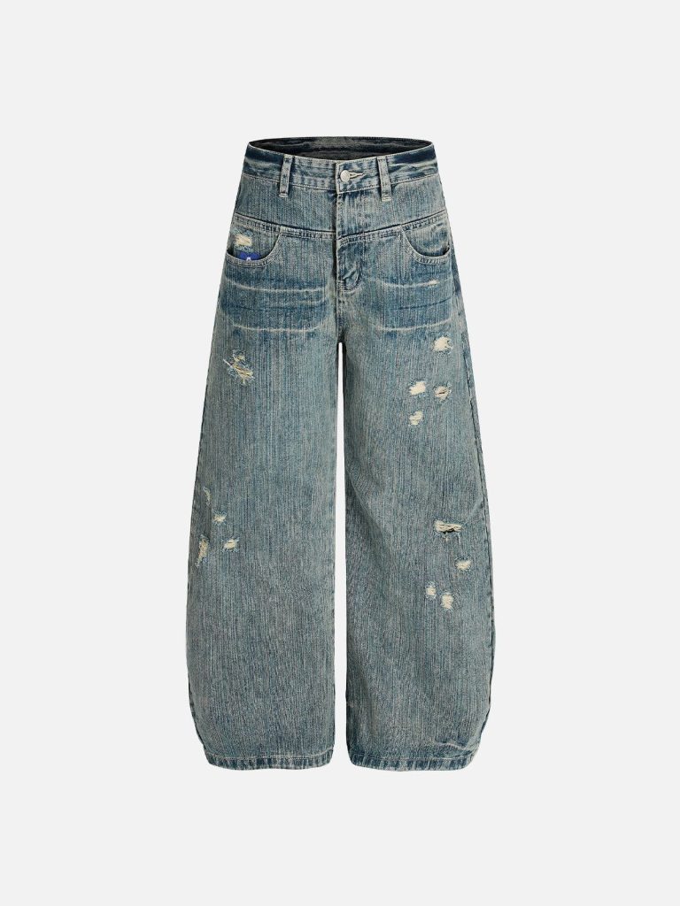 Aelfric Eden Trompe L'oeil Baaggy Barrel Jeans