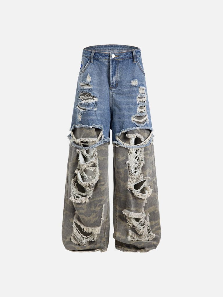 Aelfric Eden CAMO Two Layer Baaggy Jeans