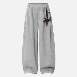 Aelfric Eden Dachshund Keychain Baaggy Sweatpants