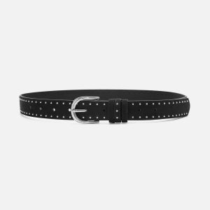 Rivet Suede Belt