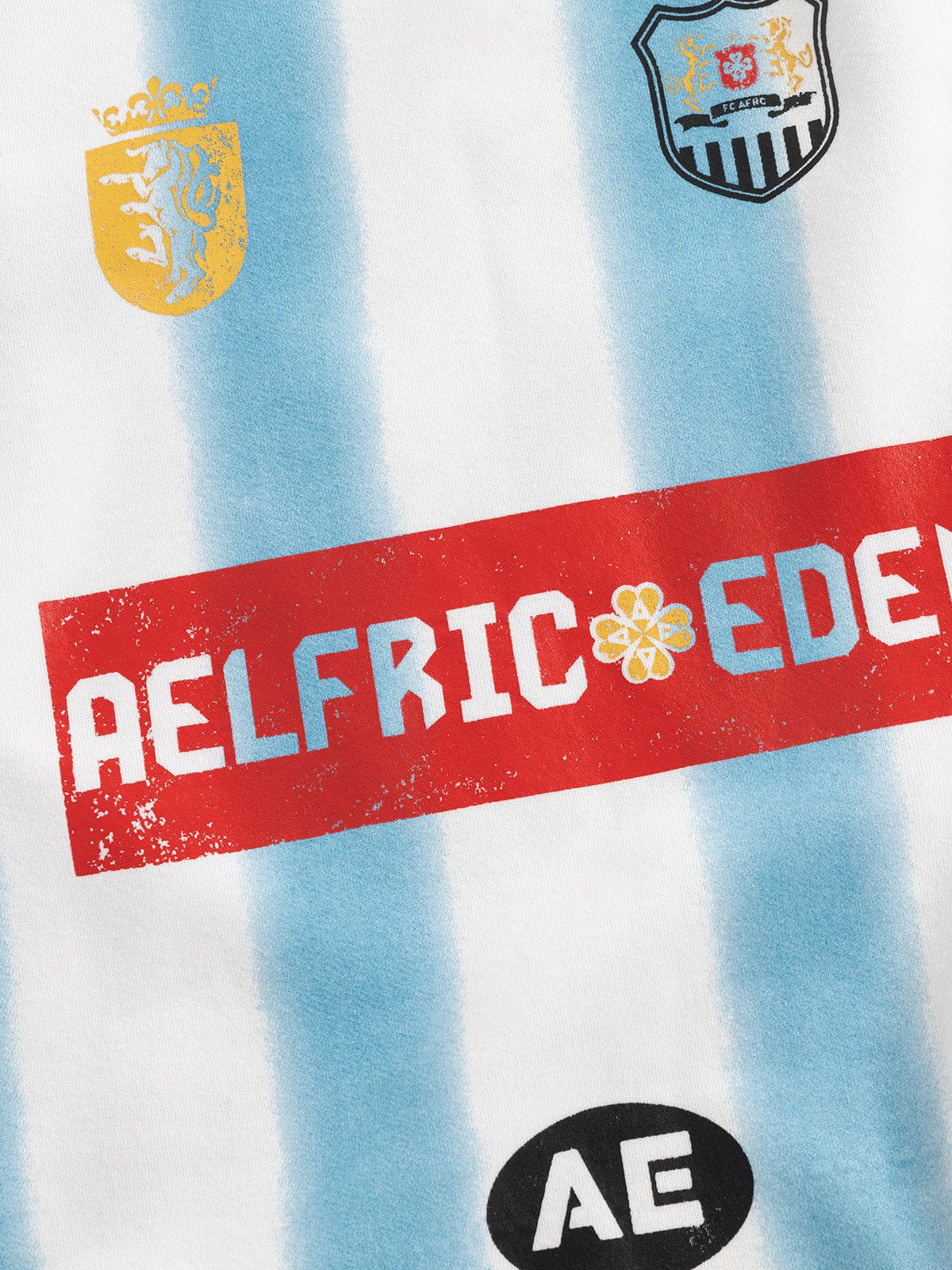 Aelfric Eden 77 Stripe Patchwork Print Sweatshirt - Image 7