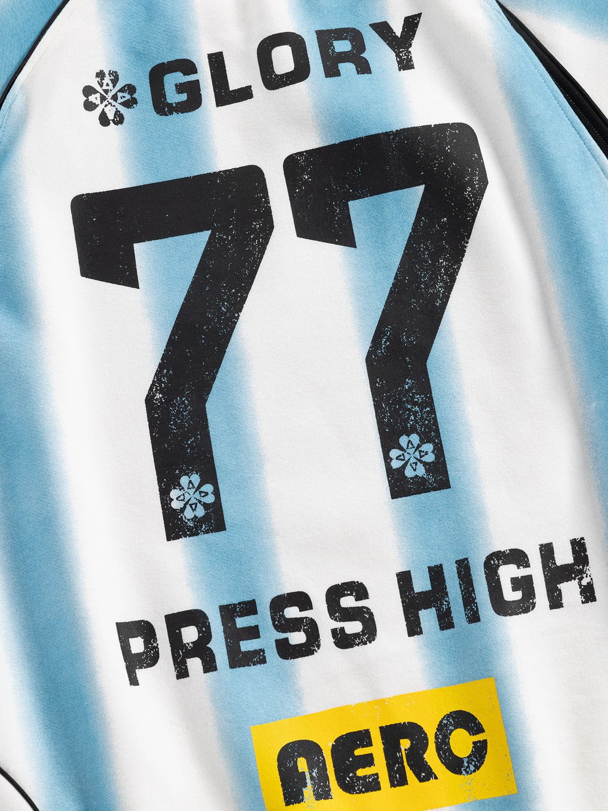 Aelfric Eden 77 Stripe Patchwork Print Sweatshirt - Image 5