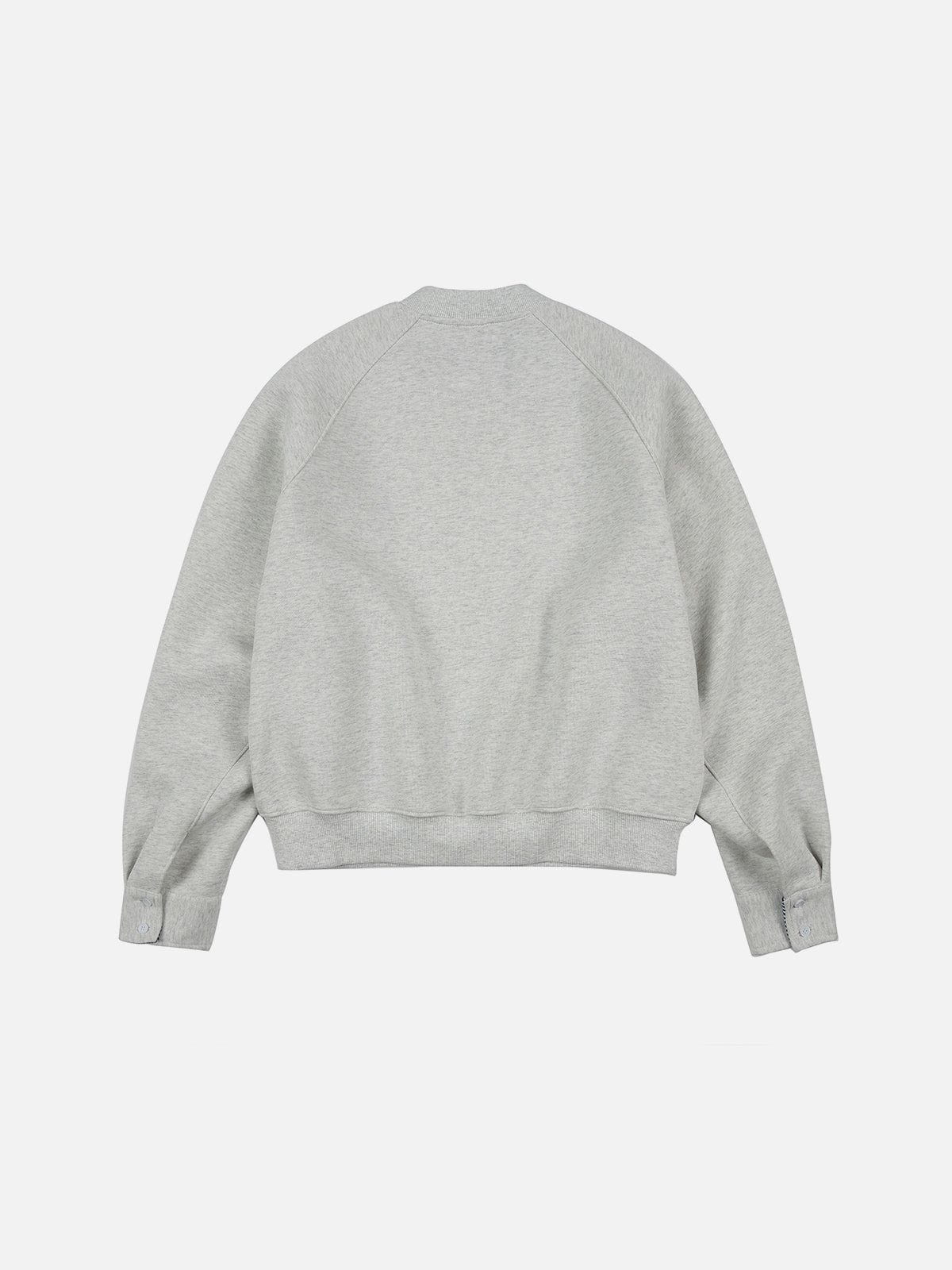 Aelfric Eden Plaid Patchwork Boxy Sweatshirt - Image 6