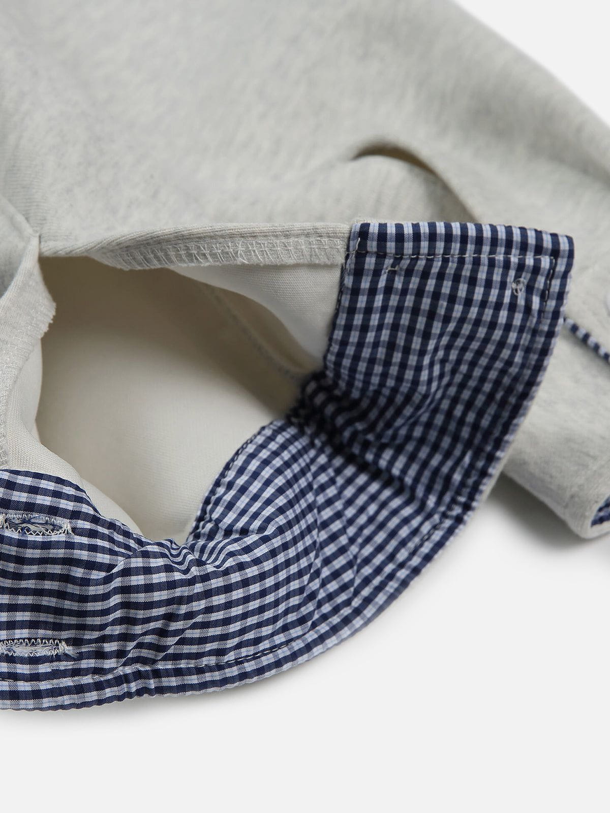 Aelfric Eden Plaid Patchwork Boxy Sweatshirt - Image 7