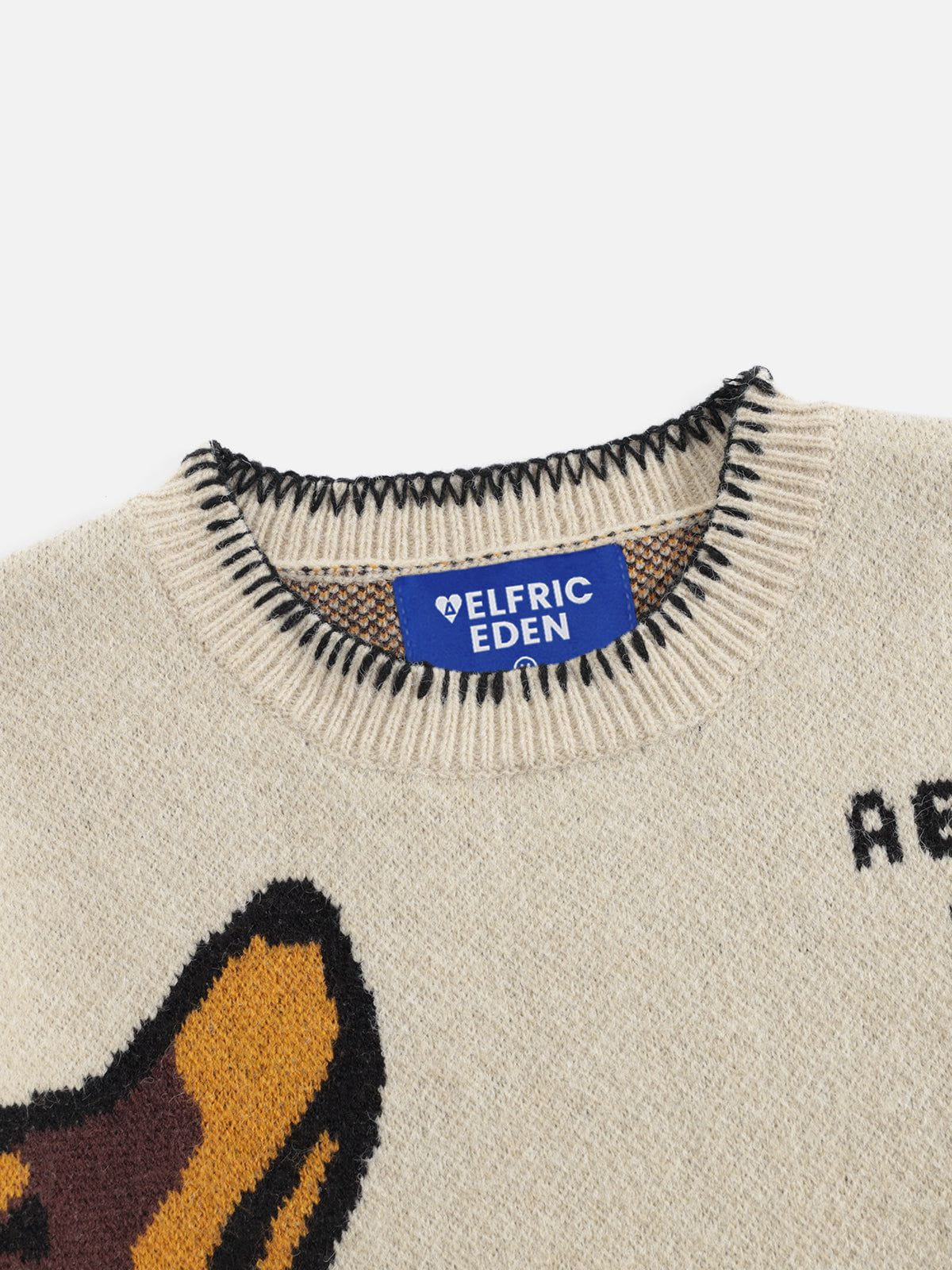 Aelfric Eden Hand Drawn Dachshund Jacquard Sweater - Image 5