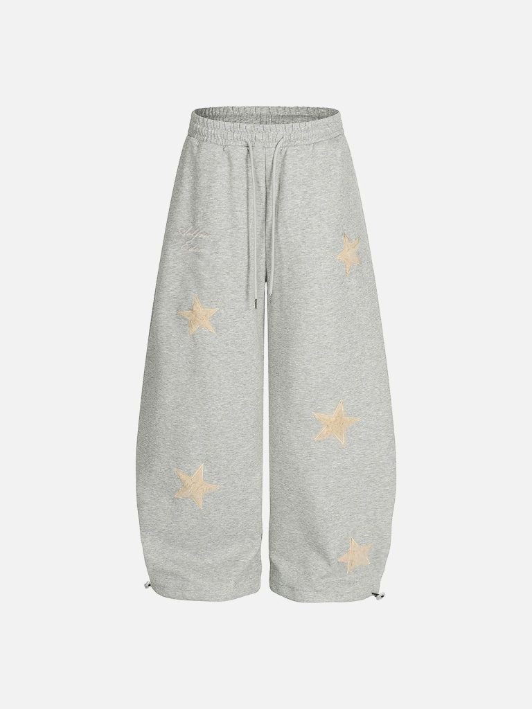 [Pre-Order] Aelfric Eden Star Applique Baaggy Barrel Sweatpants