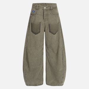 Aelfric Eden Pocket Graphic Baaggy Barrel Jeans