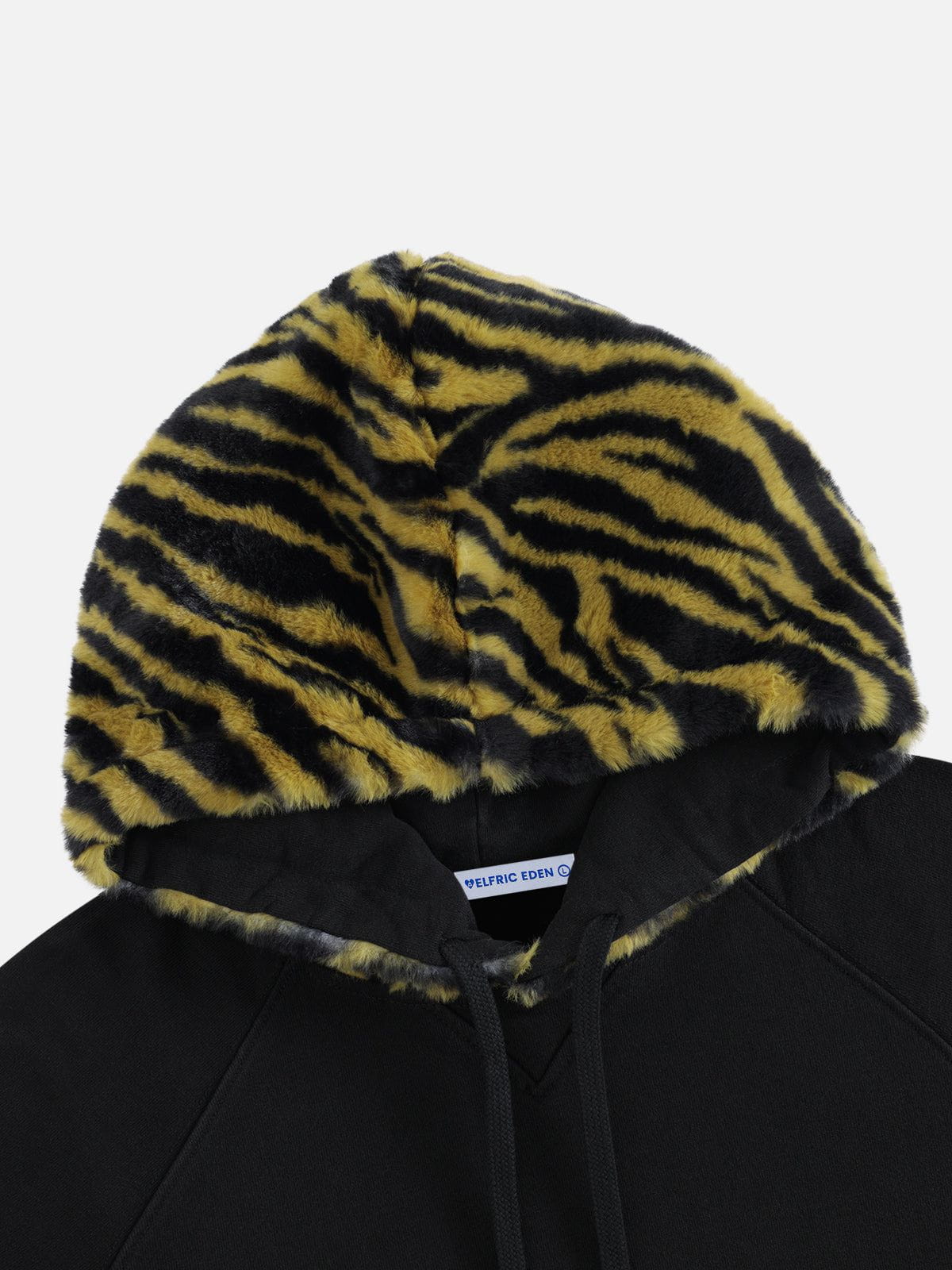 Aelfric Eden Leopard Patchwork Pullover Hoodie - Image 4