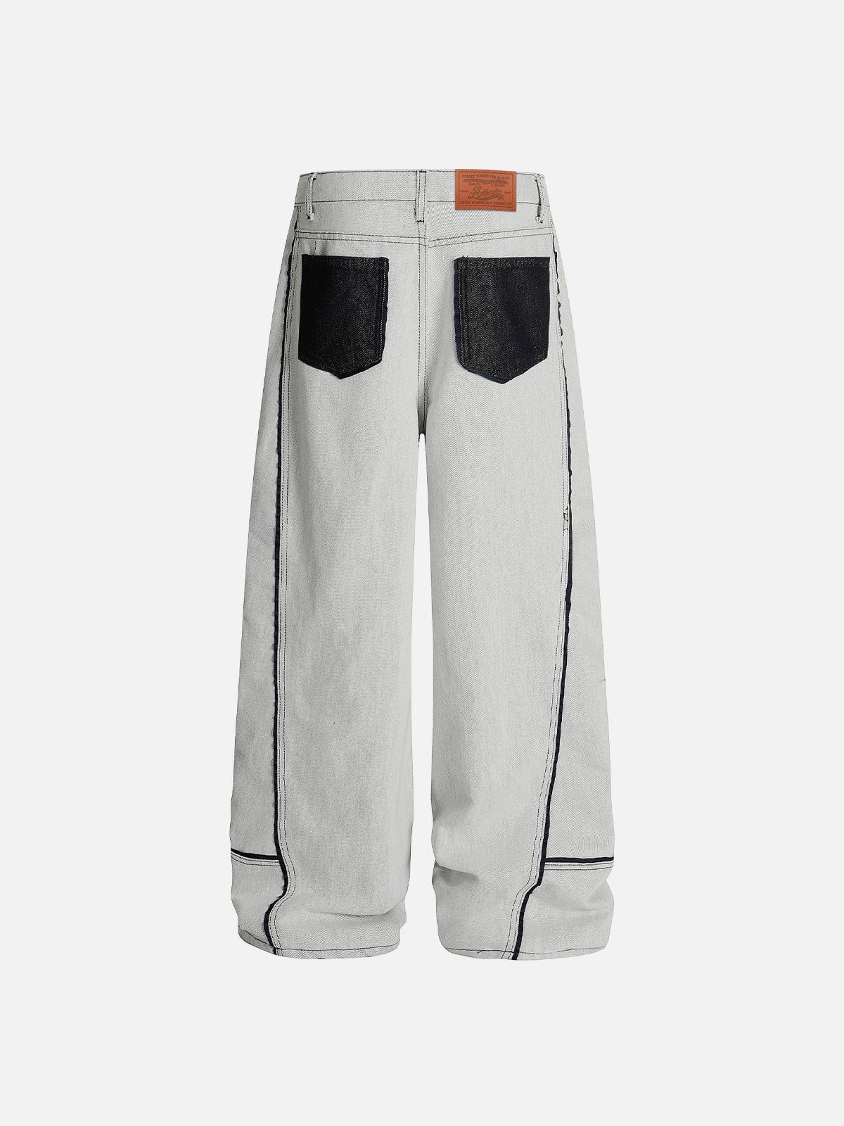 Aelfric Eden Deconstructive Patchwork Jeans - Image 3