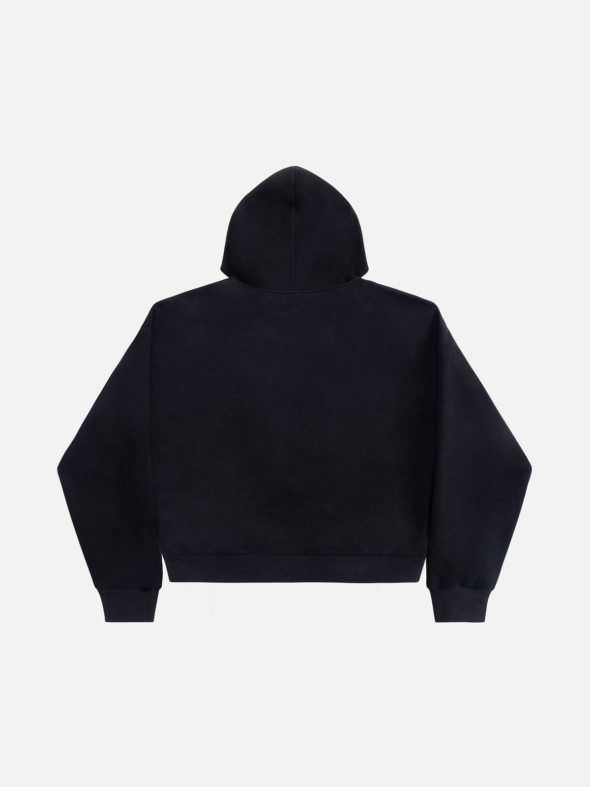 Aelfric Eden Leopard Two Layer Boxy Zip Up Hoodie - Image 2