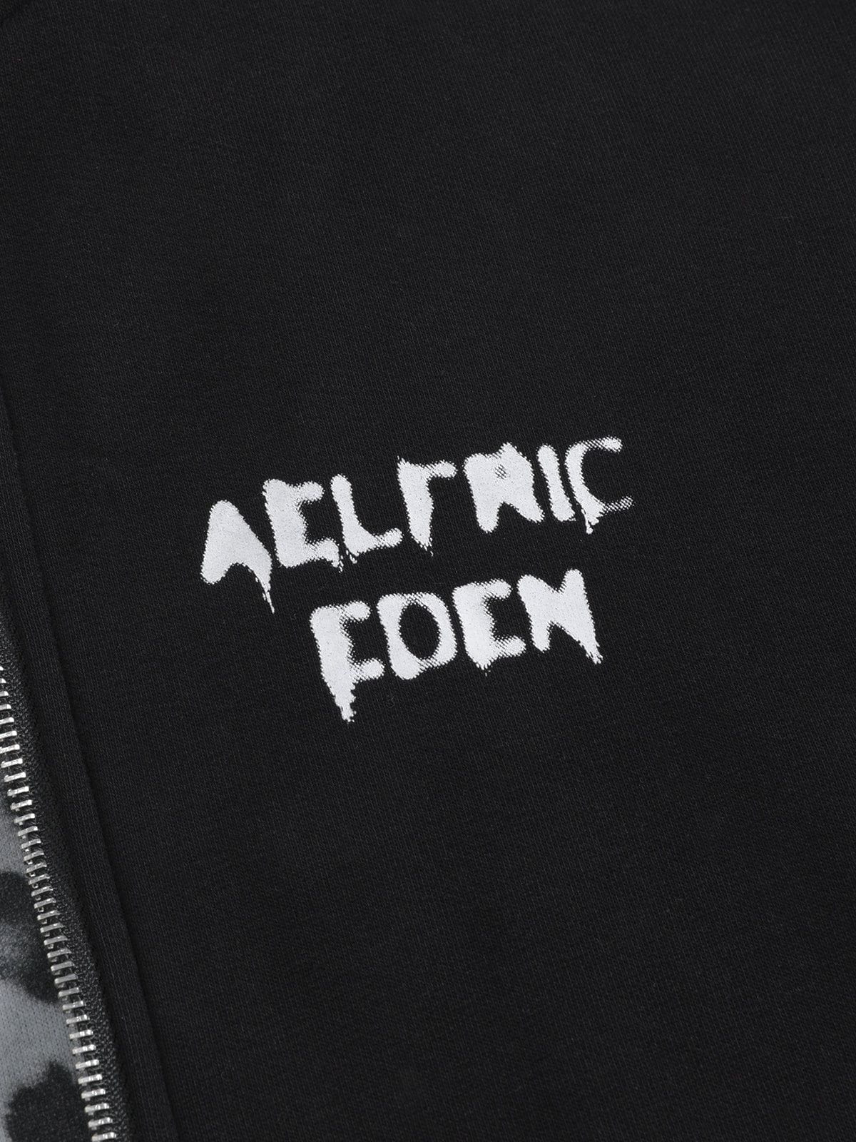 Aelfric Eden Leopard Two Layer Boxy Zip Up Hoodie - Image 3