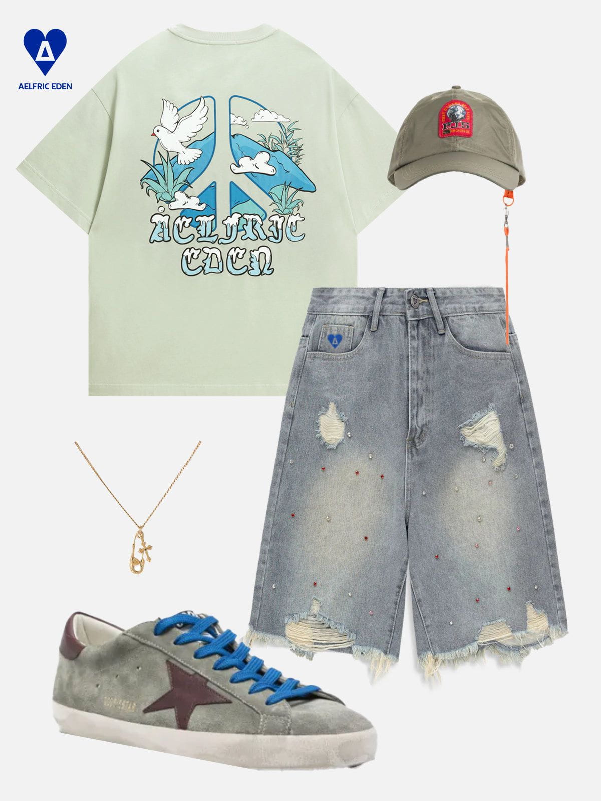 Aelfric Eden Peace Pigeon Graphic Tee - Image 3